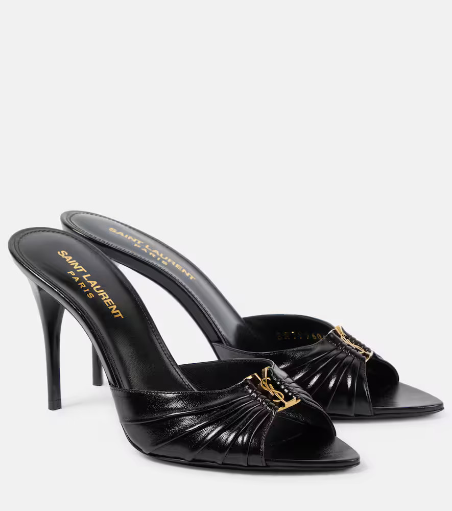 Saint Laurent Babylone 90 leather mules | Mytheresa (US/CA)