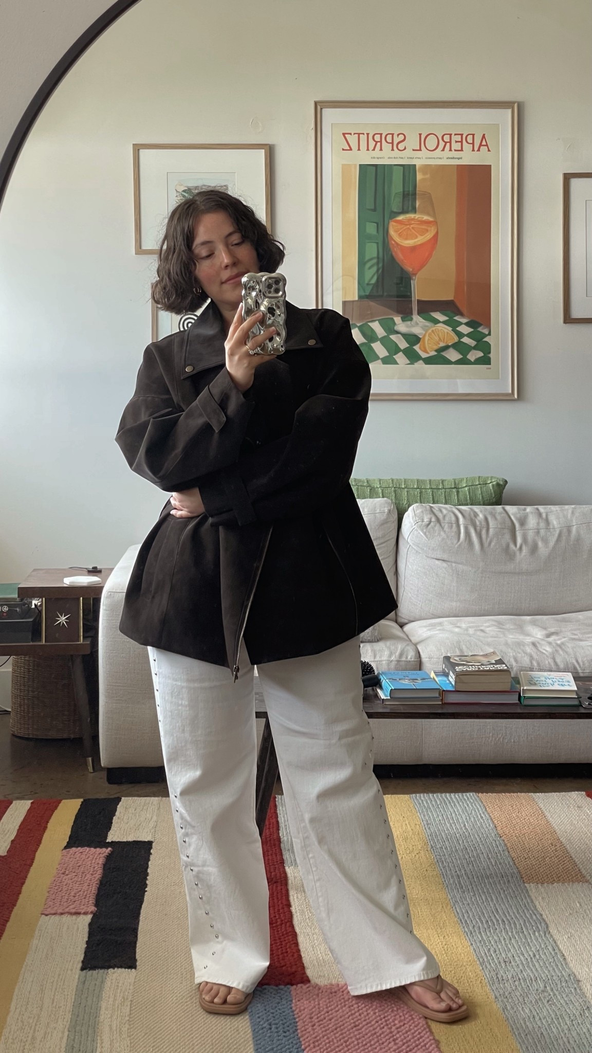 When it’s summer but also the A/C is on blast 🌬️❄️! This faux suede jacket from Dissh is absolutely beautiful and so easy to throw on over just about anything. It’s really oversized, (I’m a US10 and ordered the US6). And when I need to step out in the Alabama heat, I’m ready with a chic tank top, jeans, and flip flops 🩴 ensemble. Speaking of flip flops, the Miami Flip from Crocs is beyond comfortable and comes in cute neutral colors! 

#LTKSeasonal #LTKPetite #LTKStyleTip