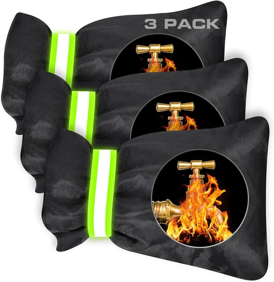 Outdoor Faucet Covers for Winter 3 Pack, Thickened Insulated Pipe Covers for Outside, Yard Mainte... | Amazon (US)
