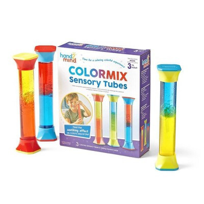hand2mind ColorMix Sensory Tubes: Preschool Teaching Props for Sensory Development, Plastic, Set of 3 | Target