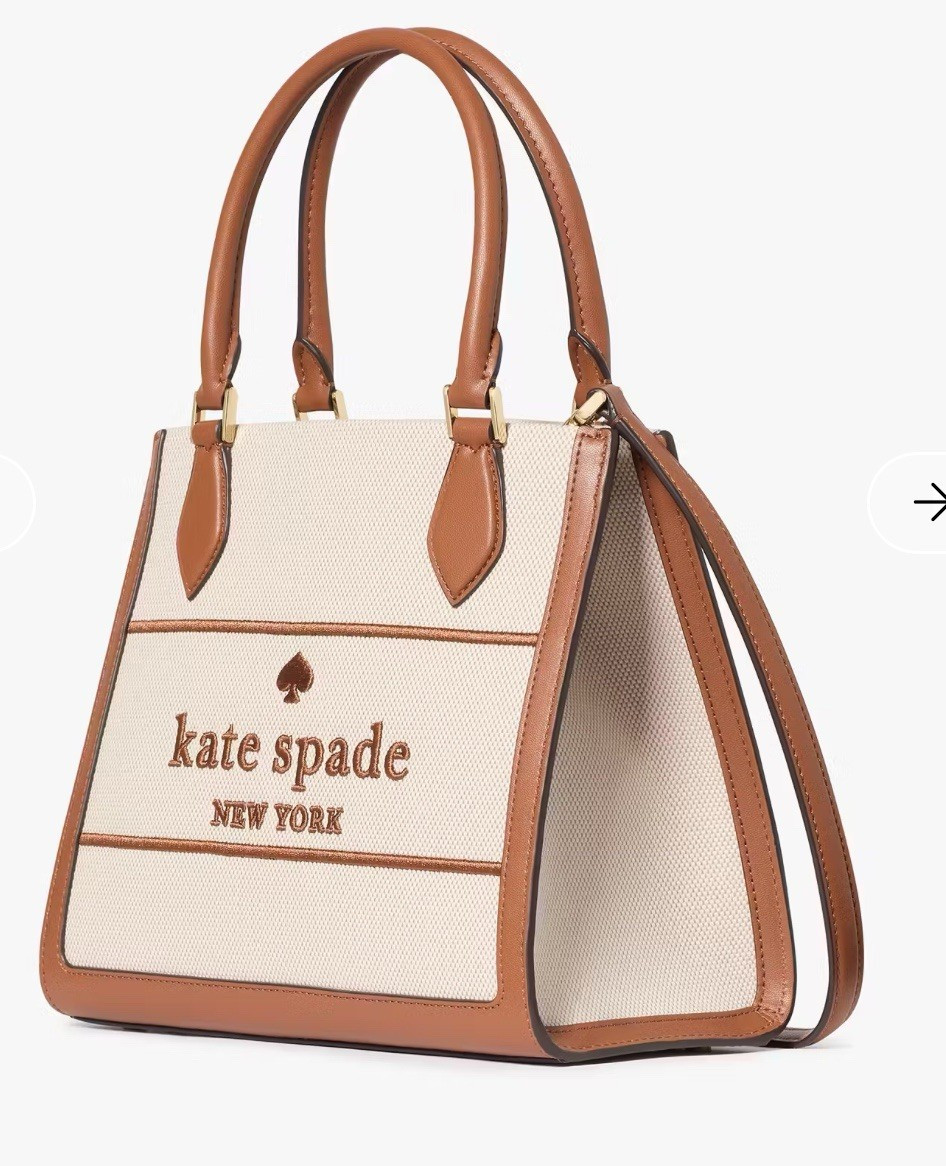 NWT Kate Spade Ellie Brown Canvas Small Tote Warm Gingerbread | eBay | eBay US
