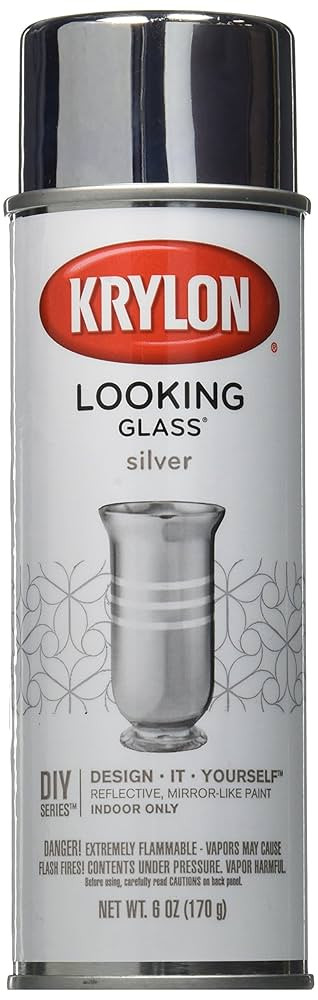Krylon Looking Glass Silver-Like Aerosol Spray Paint 6 Oz. | Amazon (US)