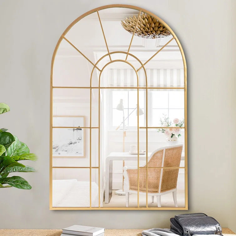 Barreto Metal Floor Mirror | Wayfair North America