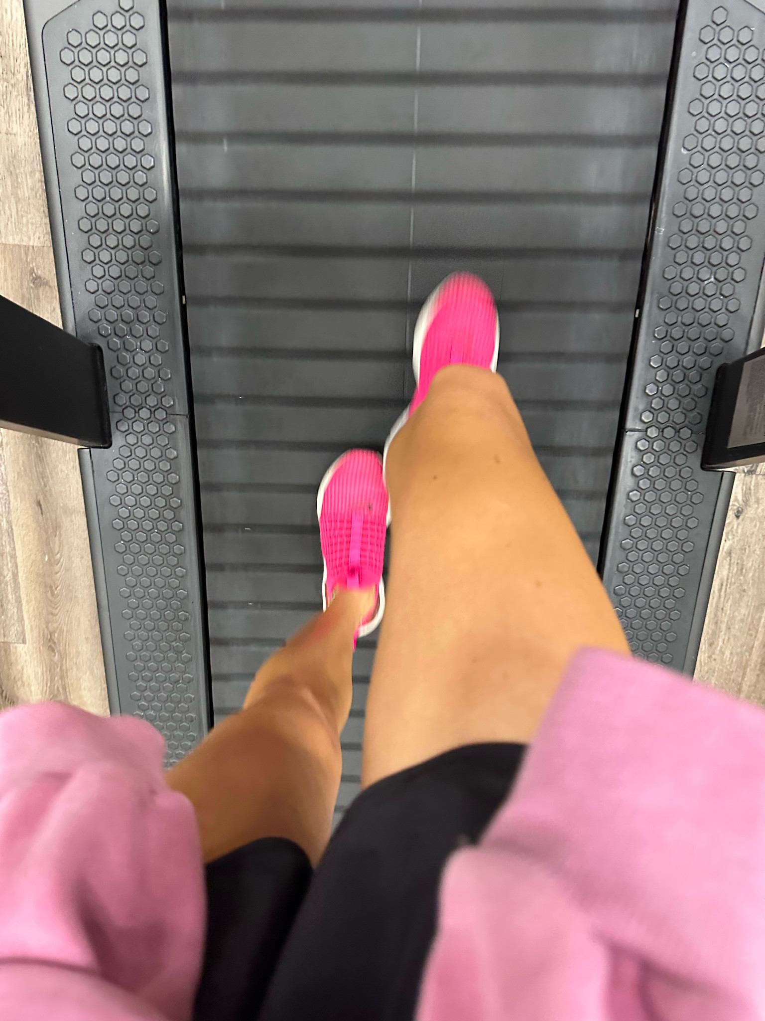 Most worn pink Nike sneakers size 7.5, black running shorts size 4 

#LTKunder50 #LTKfit #LTKunder100