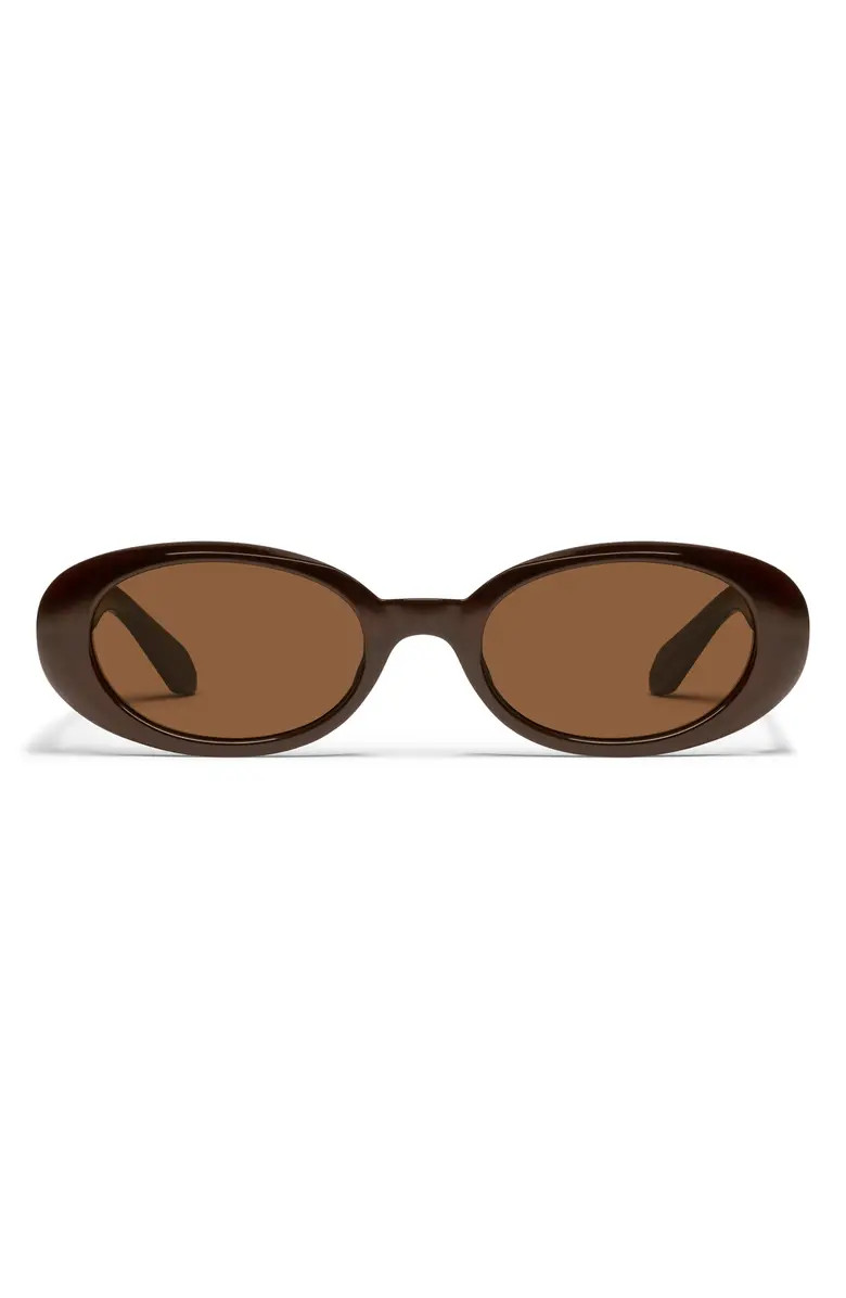 Felt Cute 52mm Gradient Small Oval Sunglasses | Nordstrom