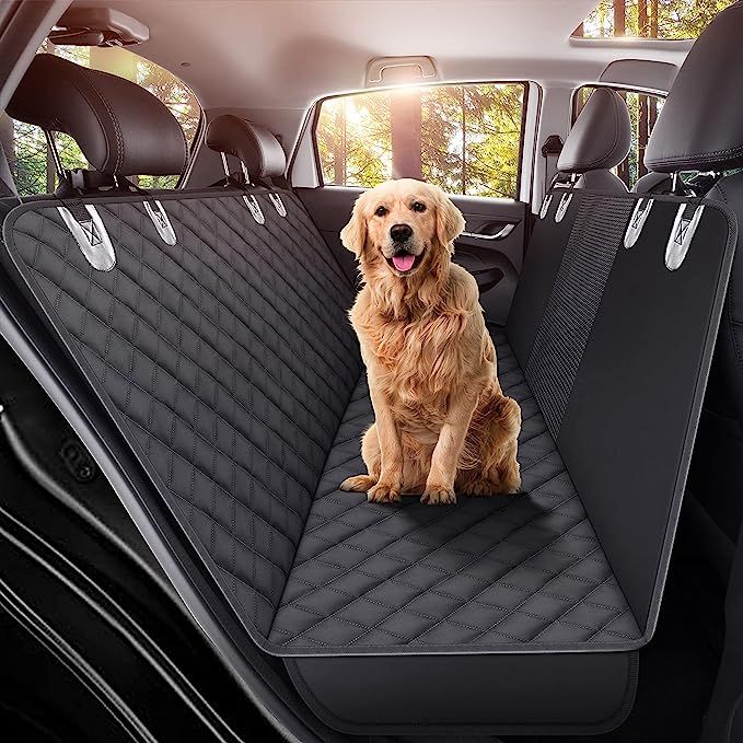 Dog Back Seat Cover Protector for Cars SUV and Trucks with Mesh Window, Scratchproof Nonslip and ... | Amazon (US)