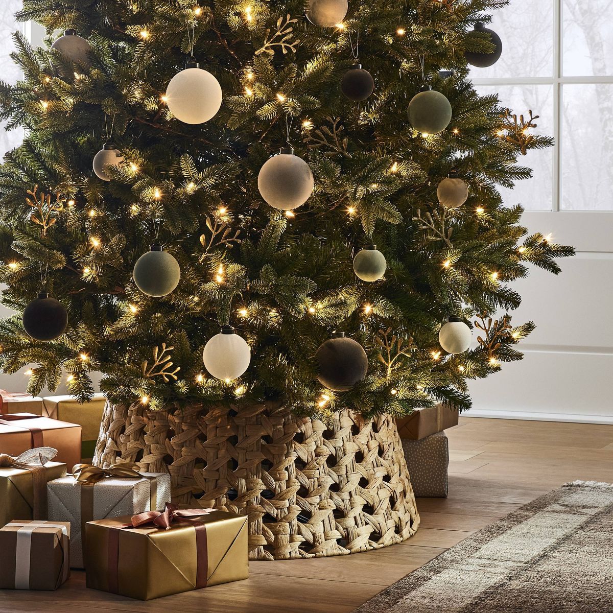 Set of 11 Velvet Christmas Ornaments Neutral - Threshold™ designed with Studio McGee | Target
