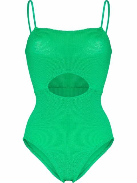 Lara cut-out crinkled swimsuit | Farfetch Global