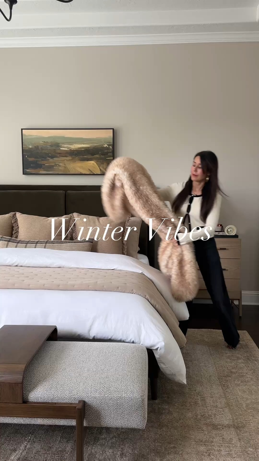 Winter vibes in my home. Transform your home for winter with these cozy touches! Layer soft, faux blankets on your sofa or chairs for instant warmth. Add cozy lighting to create a soft, inviting glow. And don’t forget to bring the outdoors in—think branches or even a simple bowl of pinecones. It’s all about creating a space that feels warm and welcoming. 

#LTKWatchNow 

#LTKSeasonal #LTKFindsUnder100