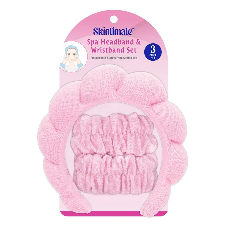 Skintimate Spa Headband & Wristband Set, Color May Vary - Walmart.com | Walmart (US)