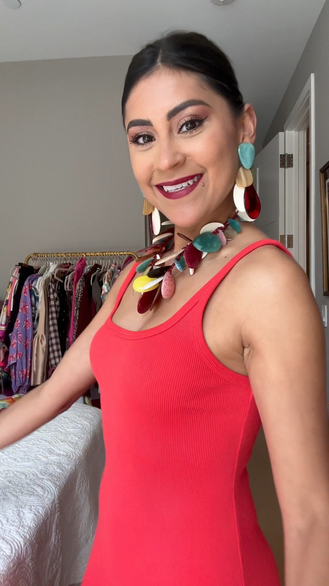 Perfect spring/summer dress under $30. So easy to accessorize and dress up! Comes in regular and petite length. I have it in red, pink, and brown ❤️💗🤎 .

#LTKSaleAlert #LTKPetite #LTKFindsUnder50