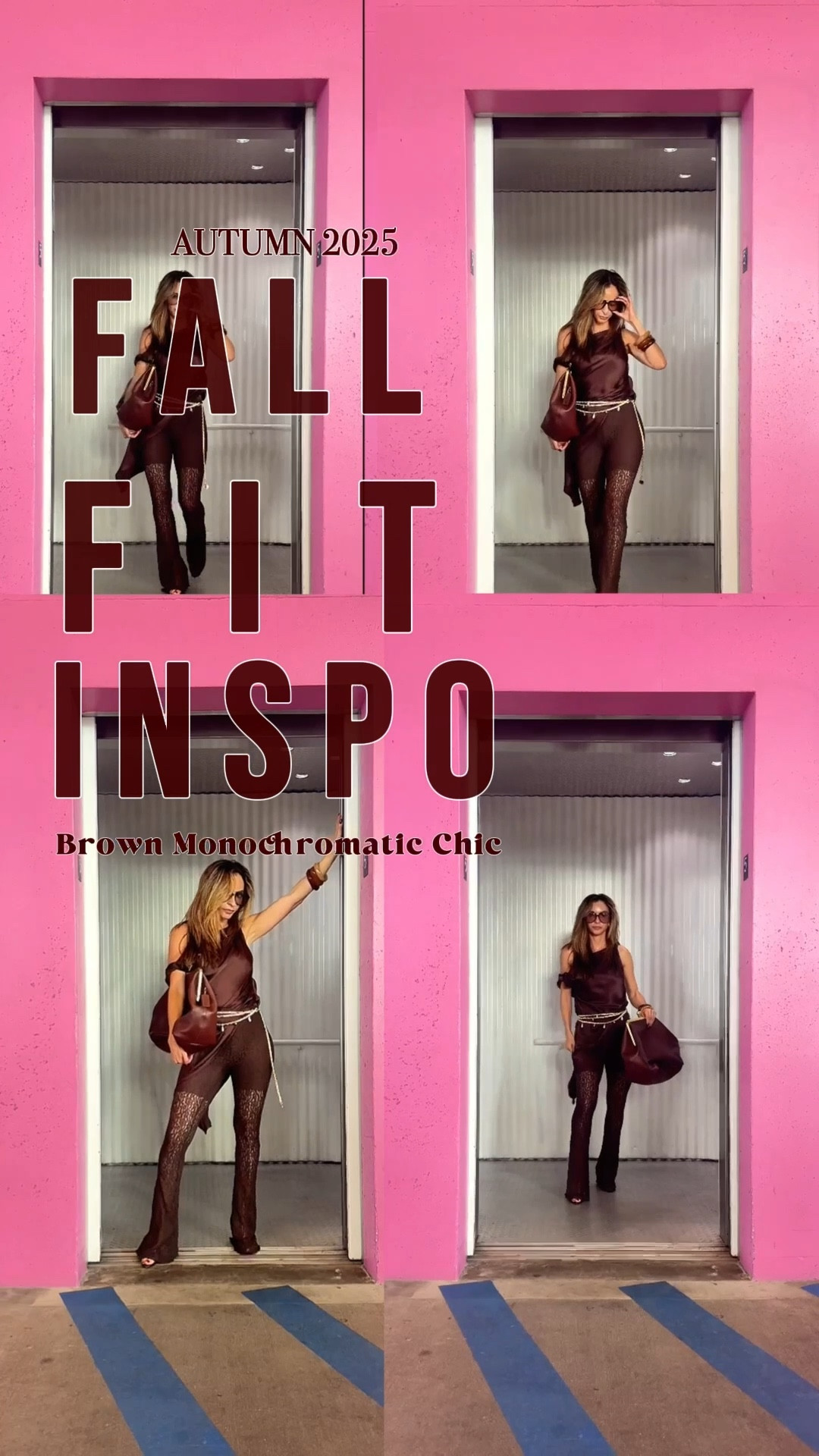 All-Brown Monochrome Chic 🤎
A silky asymmetric top paired with sheer lace flared pants, finished with a chain belt and oversized clutch. Elevated, effortless, and the perfect fall-ready look. ✨

#LTKSeasonal #LTKParties #LTKStyleTip