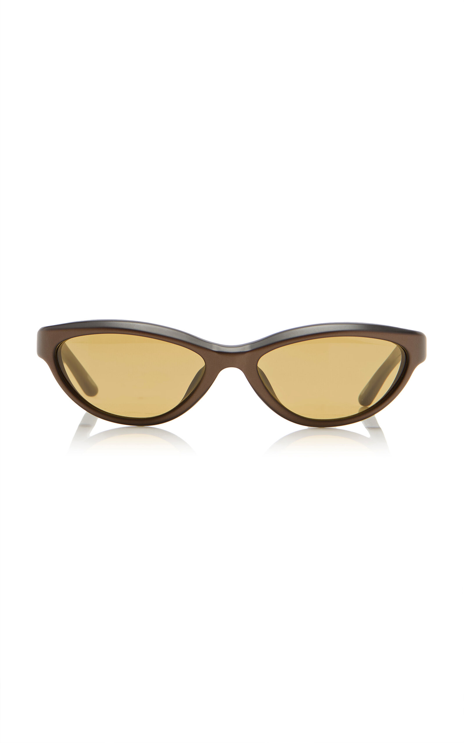 Jacquemus - Curvo Acetate Sunglasses - Brown - OS - Moda Operandi | Moda Operandi (Global)