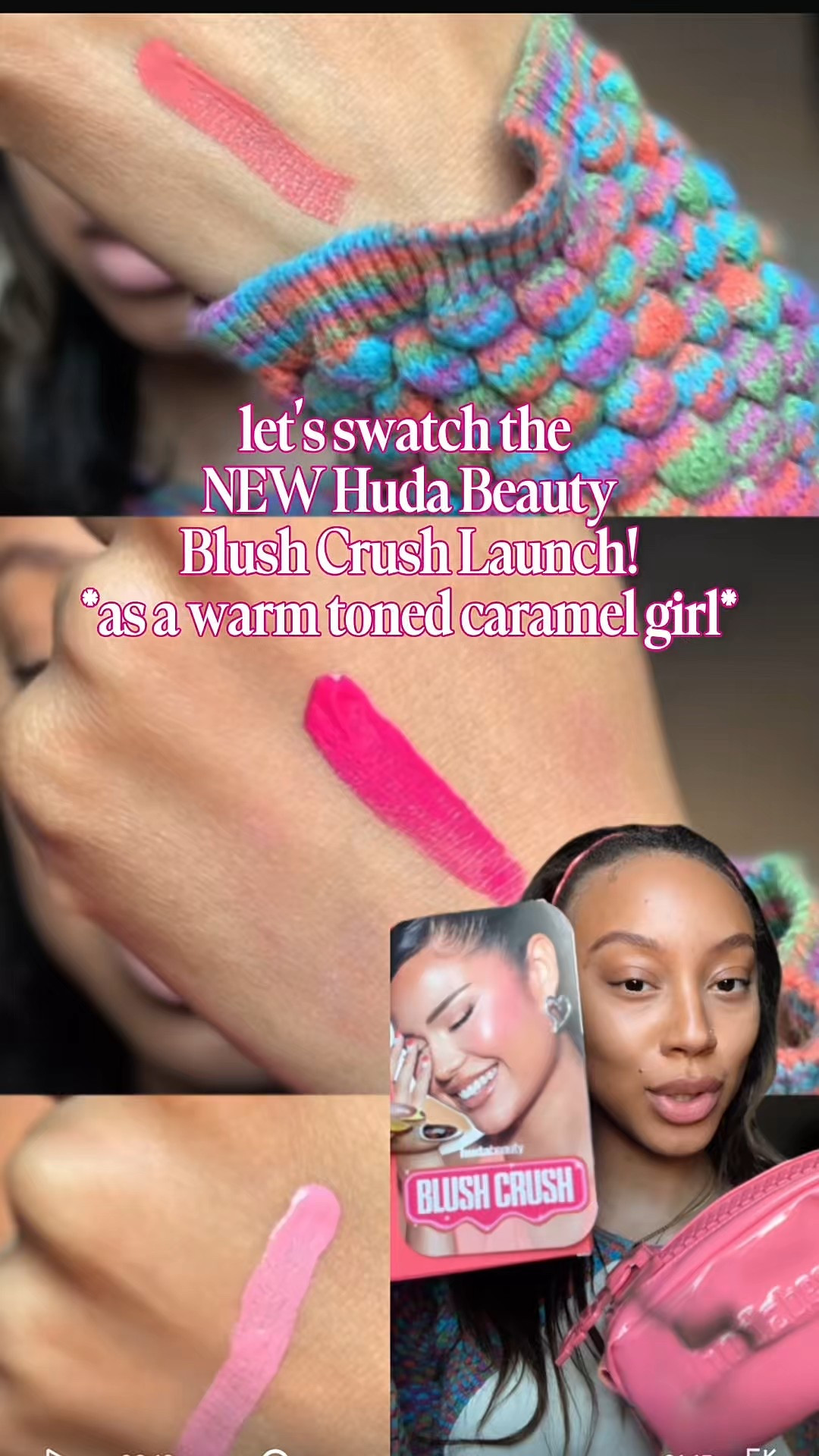 SUMMER CREAM BLUSH SWATCHES FROM HUDA BEAUTY🥭🍡🍥

 (these have been live on TikTok for a bit leaving here for the gworls are looking to refresh their summer beauty routine ✨) 

Sunset lychee🥭 a peachy pink shade perfect for the neutral girls! 

Bubblegum 🍬 a true blue toned pink that would pair goooorg with the pink undereye powder and cool tones girls 

Intense Guava 🍡 THEE summer it shade, will look amazing with a tan & gives you a lil more dimension that the other shades (imo) 

#LTKStyleTip #LTKBeauty #LTKSeasonal