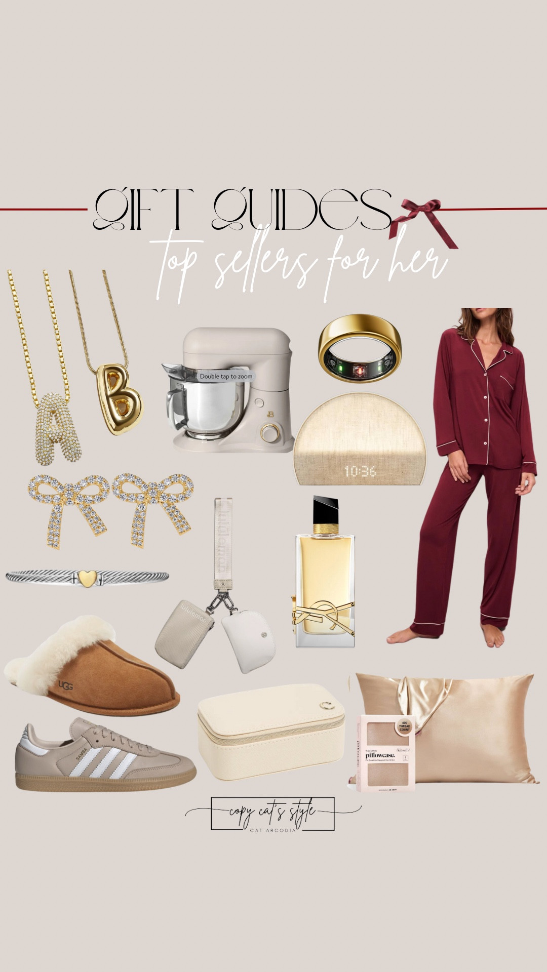 Holiday gift guide for her, best selling Christmas gift ideas, pajamas, jewelry, perfume, slippers 

#LTKFindsUnder100 #LTKFindsUnder50 #LTKGiftGuide