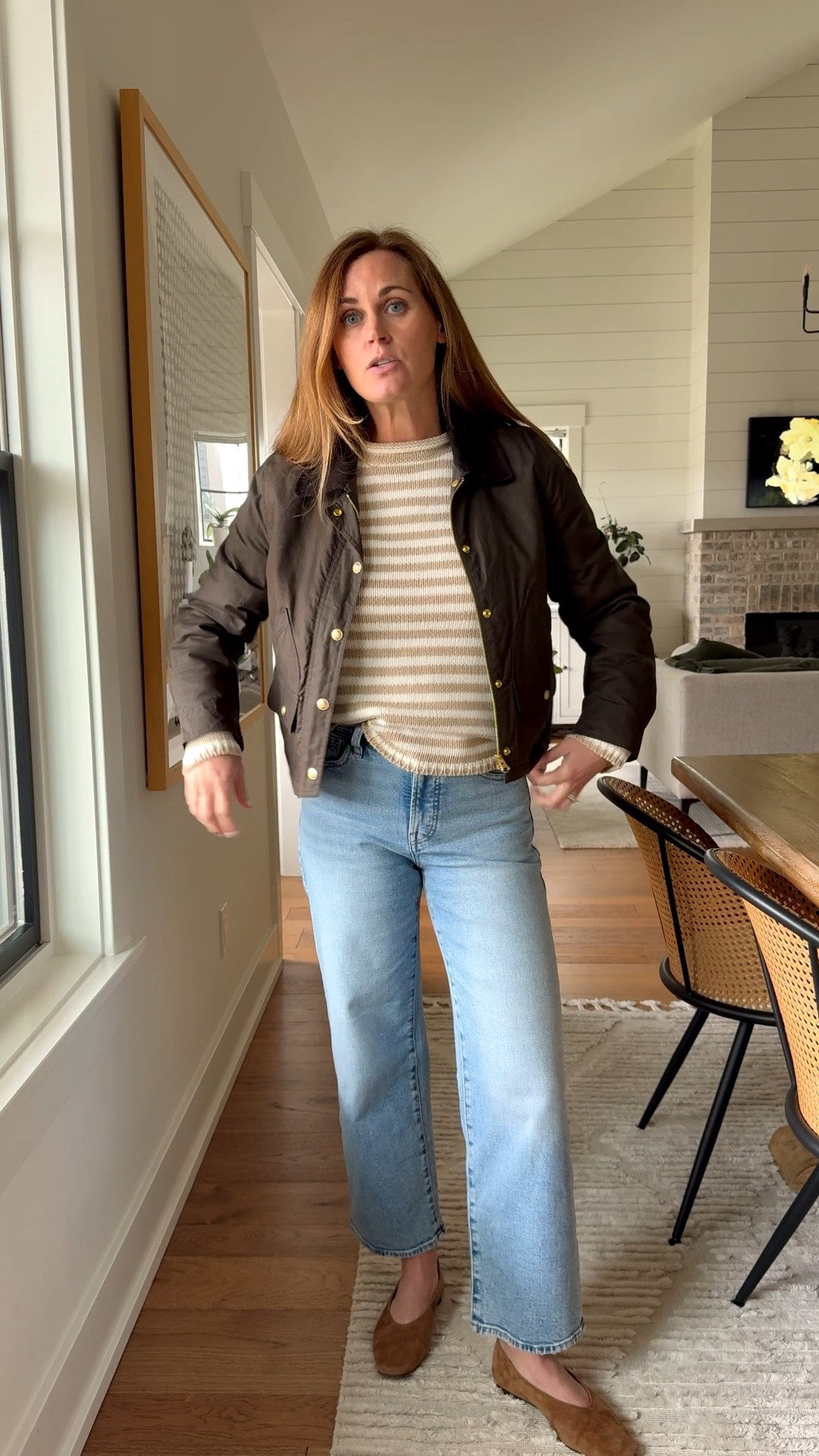 Sweater size small
Jacket size XS (color is from a previous season)
Jeans size 25

#LTKootd #LTKdayinmylife #LTKgrwm