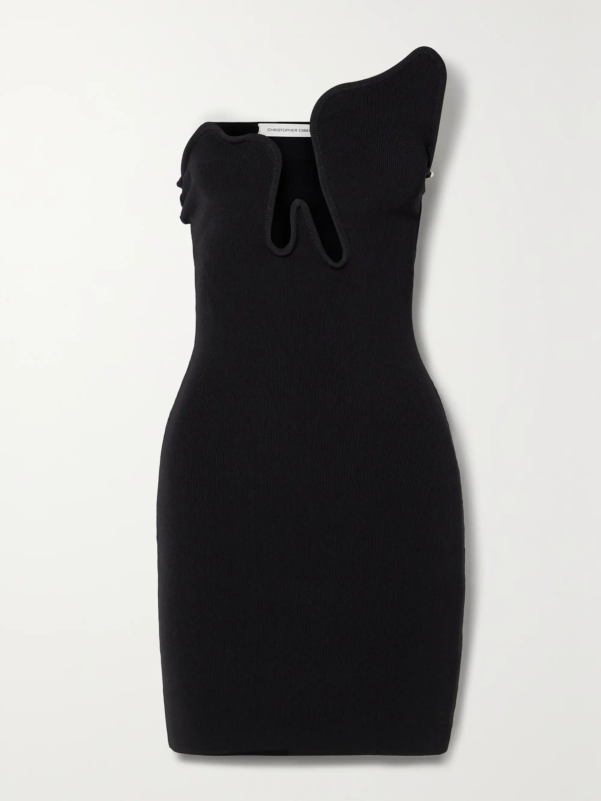 Salacia strapless asymmetric stretch-knit mini dress | NET-A-PORTER (US)