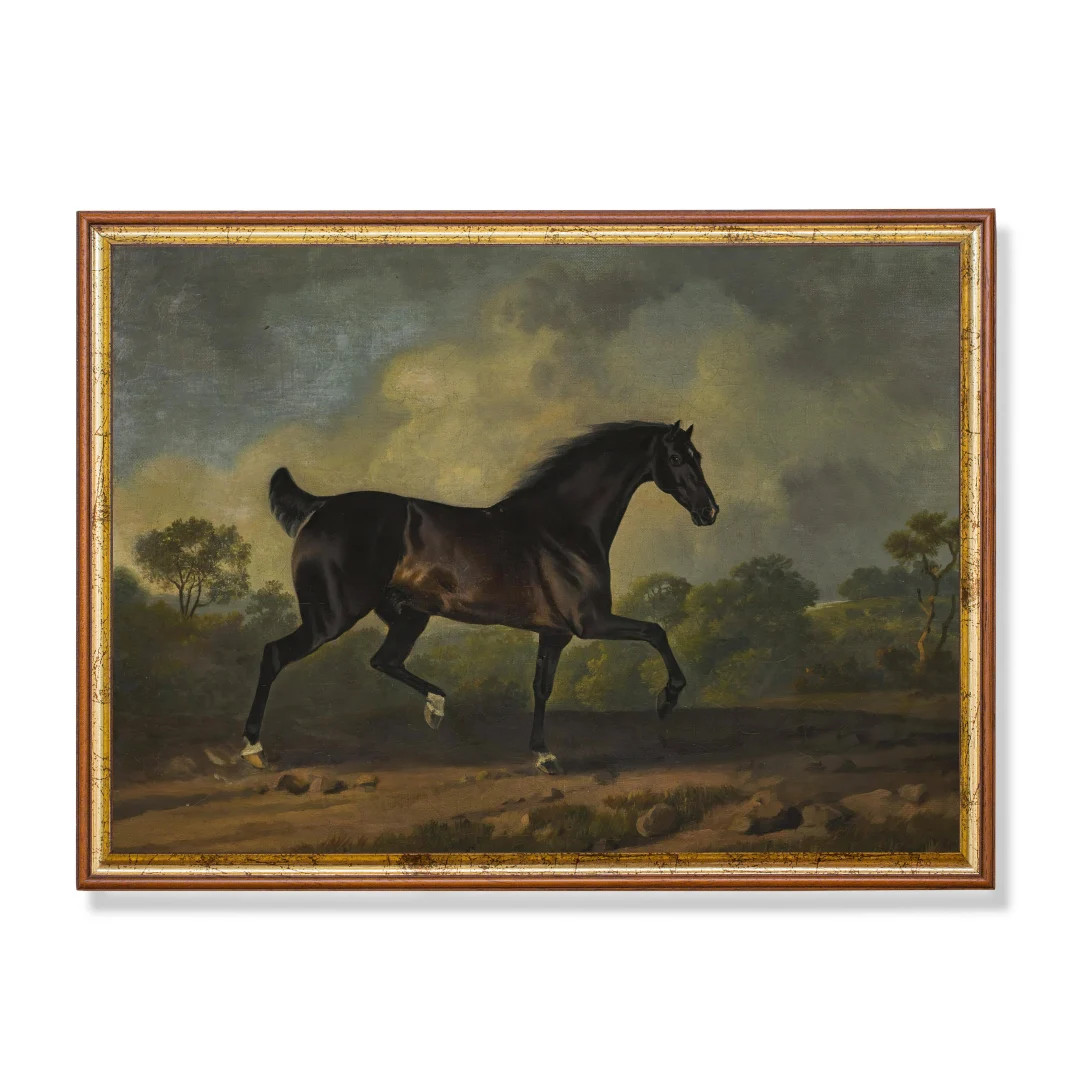 Vintage Horse Painting | Antique Equestrian Print | Farmhouse Animal Art | Moody Rustic | Digital... | Etsy (US)