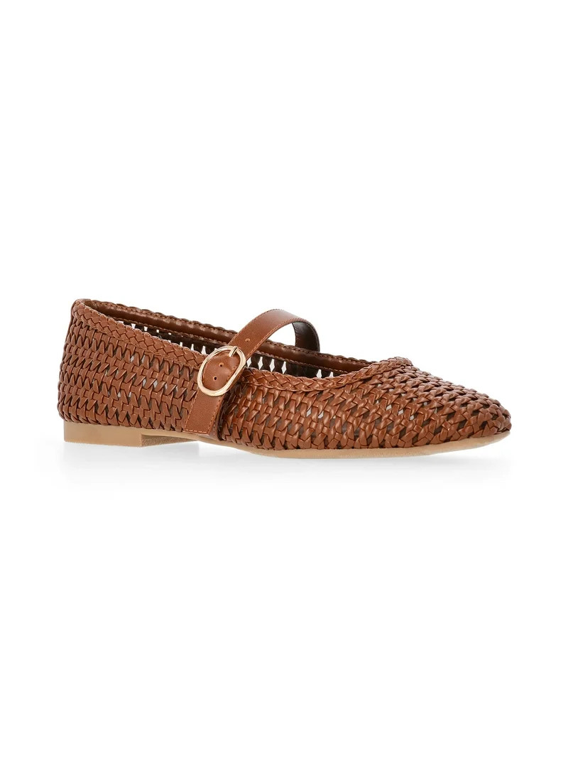 Time and Tru Women's Woven Ballet Flats | Walmart (US)
