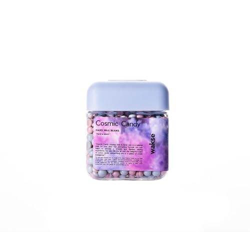 wakse Mini Cosmic Candy Hard Wax Beans, 4.8oz, Pink, For Face and Body Hair Removal, At-Home | Amazon (US)