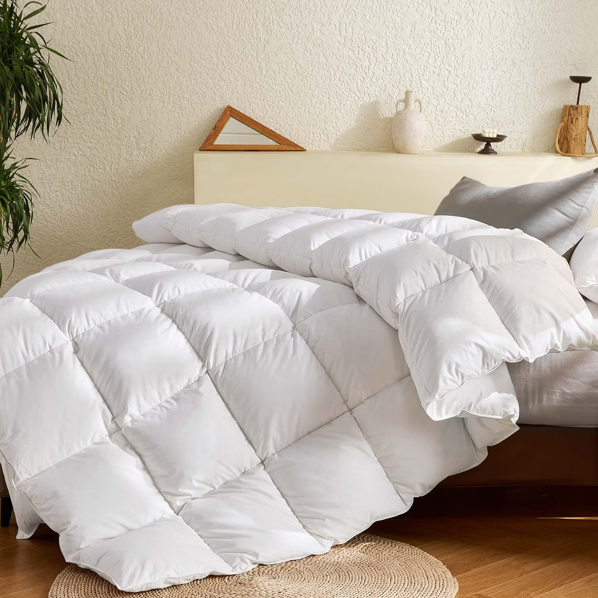 Inhand Goose Feather Down Fiber Comforter Twin Size - 100% White Cotton Duvet Insert - Hotel Luxu... | Target