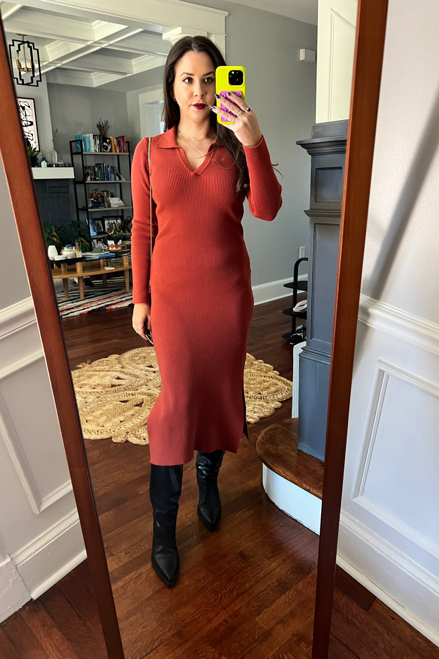 An easy dress for a full fall day of events.

MIDI dress. Fall outfit. Dress. Collared dress.

#LTKshoecrush #LTKstyletip #LTKSeasonal