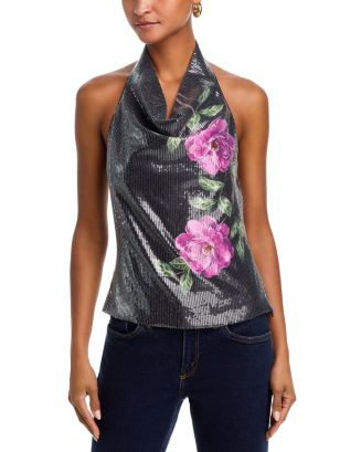 Sequin Floral Halterneck Top - Exclusive | Bloomingdale's (US)
