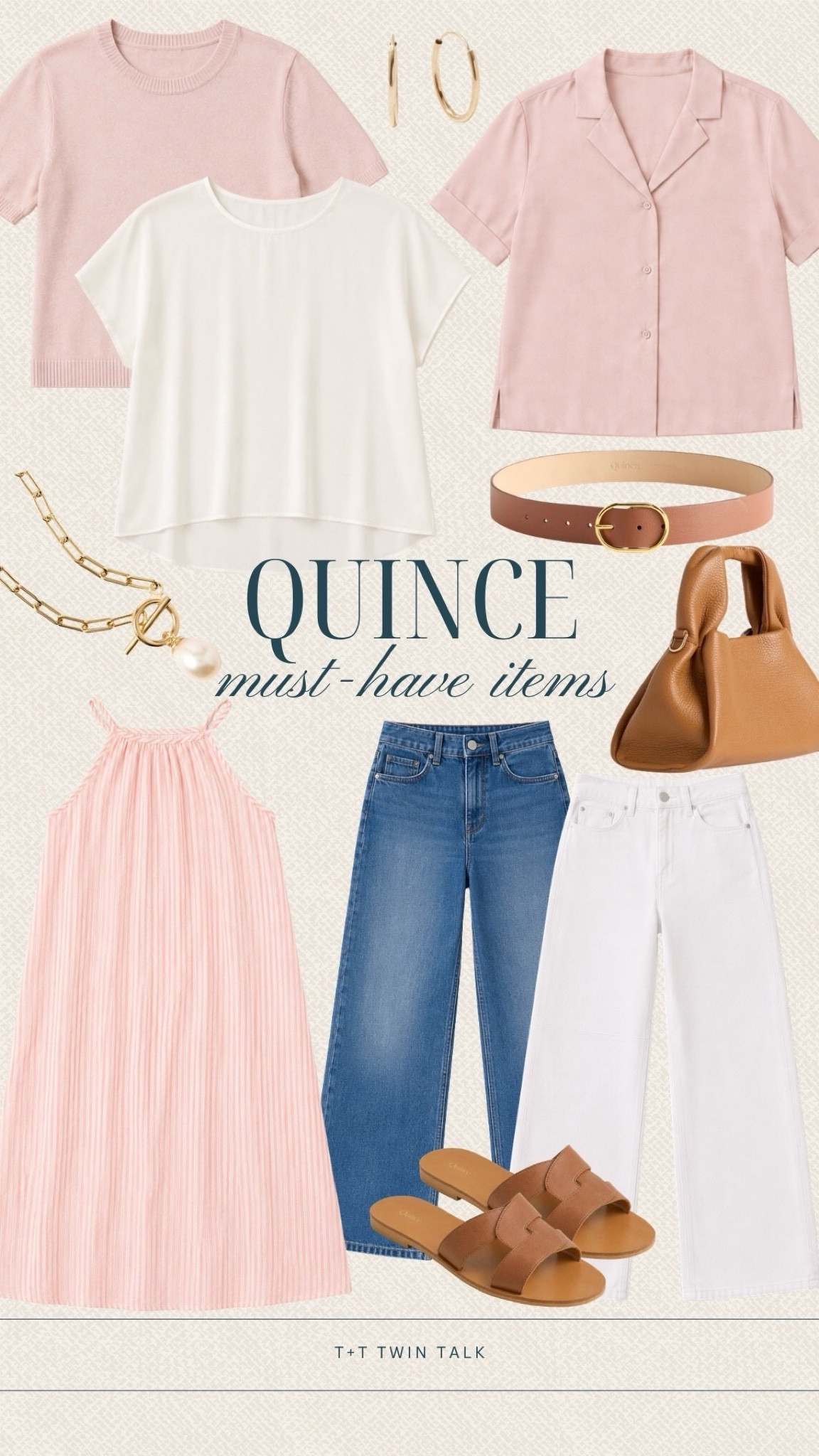 These Quince pieces are the kind of staples that make summer dressing so much easier. I love the mix of soft pinks, clean whites, and warm neutrals because everything feels simple, wearable, and easy to style. These are the pieces you can build so many summer outfits around.

#LTKdayinmylife #LTKgrwm #LTKootd