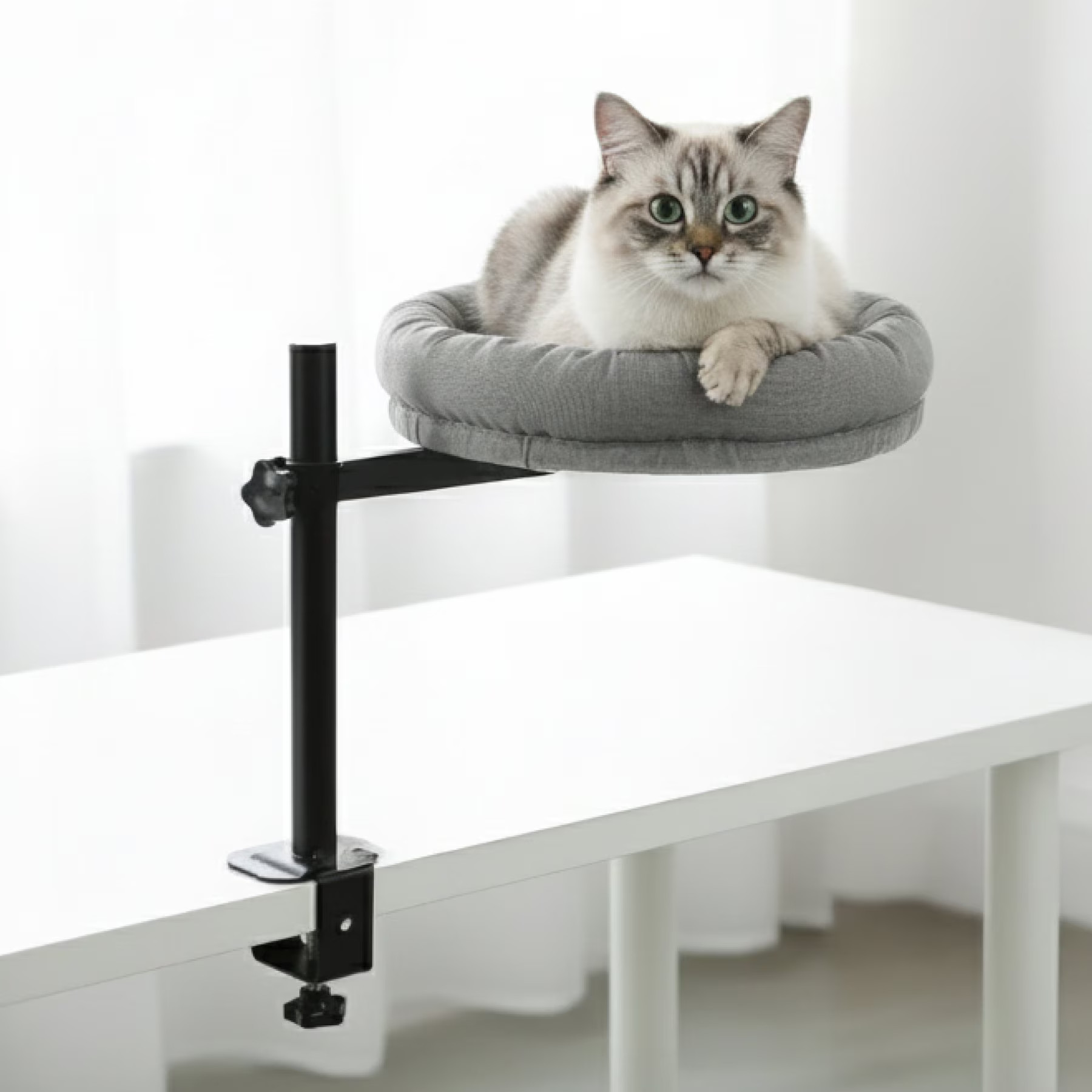 PawsPik Adjustable 360° Desk Cotton Cat Nest Bed | Chewy