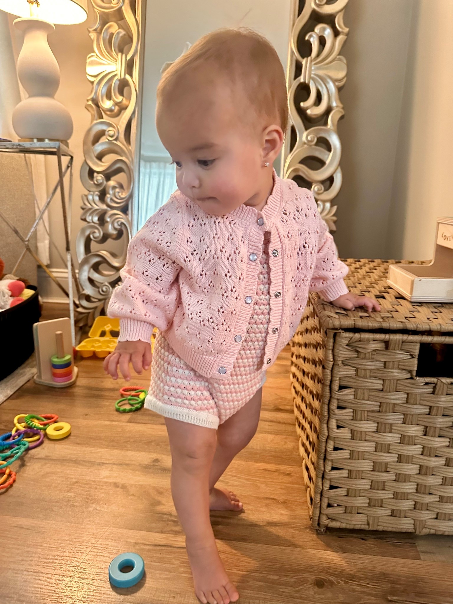 Knit onesie with the perfect sweater 😍

#LTKKids #LTKBaby #LTKFamily