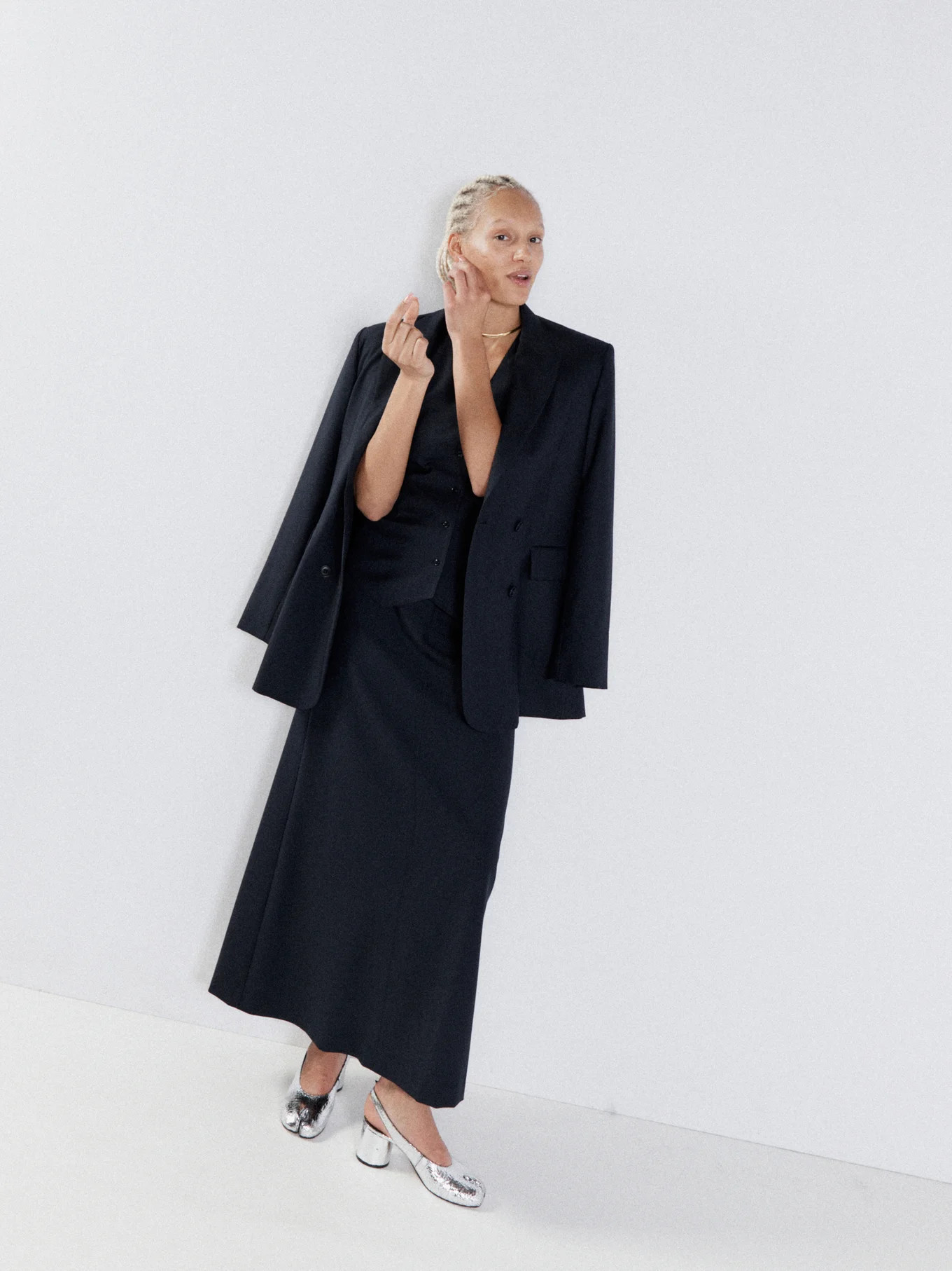 Soft tailored wool suit jacket | Matches (UK)