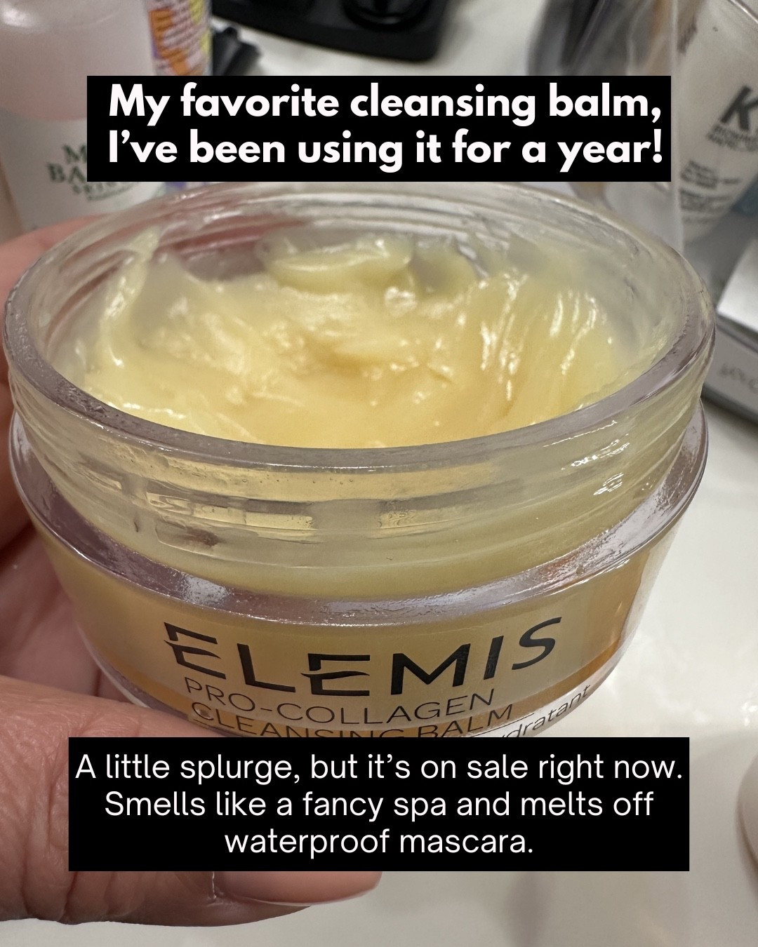 My favorite cleansing balm, I’ve been using it for a year! A little splurge, but it’s on sale right now.
Smells like a fancy spa and melts off waterproof mascara.

#LTKBeauty #LTKSaleAlert #LTKFindsUnder50