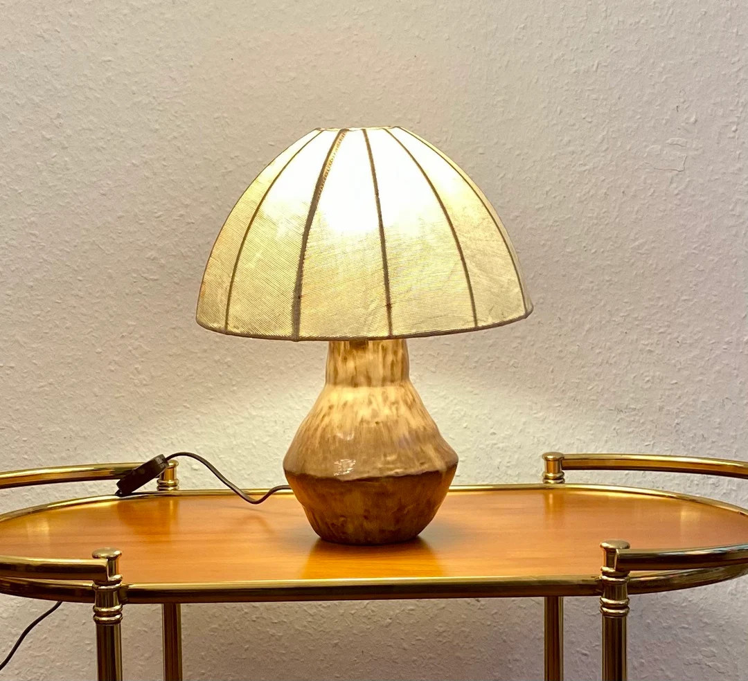 70s Table Lamp With a Ceramic Base. - Etsy | Etsy (US)