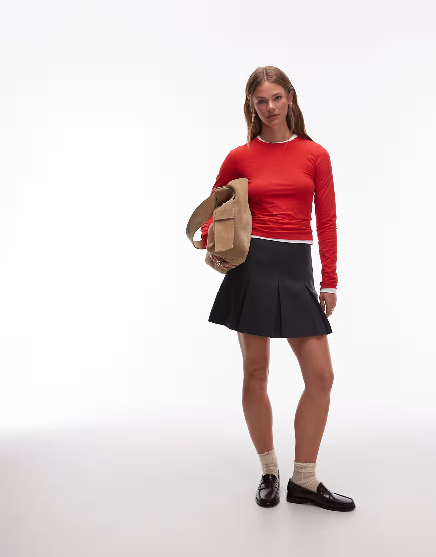 & Other Stories pleated mini skirt in gray | ASOS (Global)