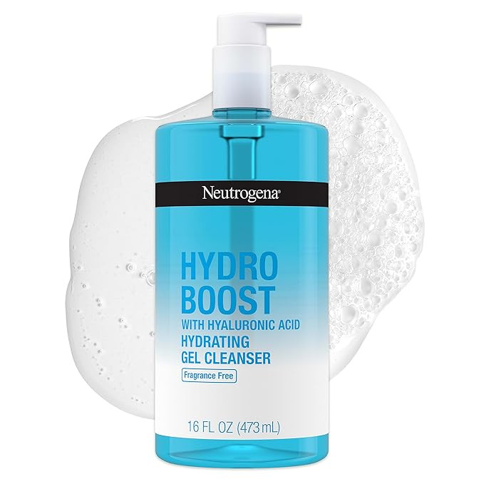 Neutrogena Hydro Boost Fragrance Free Hydrating Gel Facial Cleanser with Hyaluronic Acid, Daily F... | Amazon (US)