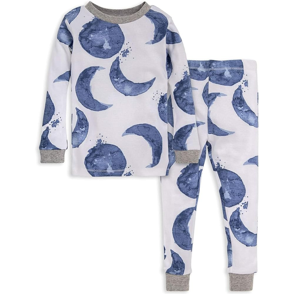 Burt's Bees Baby Boys' 2-Piece Long Sleeve Tee and Pants Organic Cotton Pajama Set | Amazon (US)