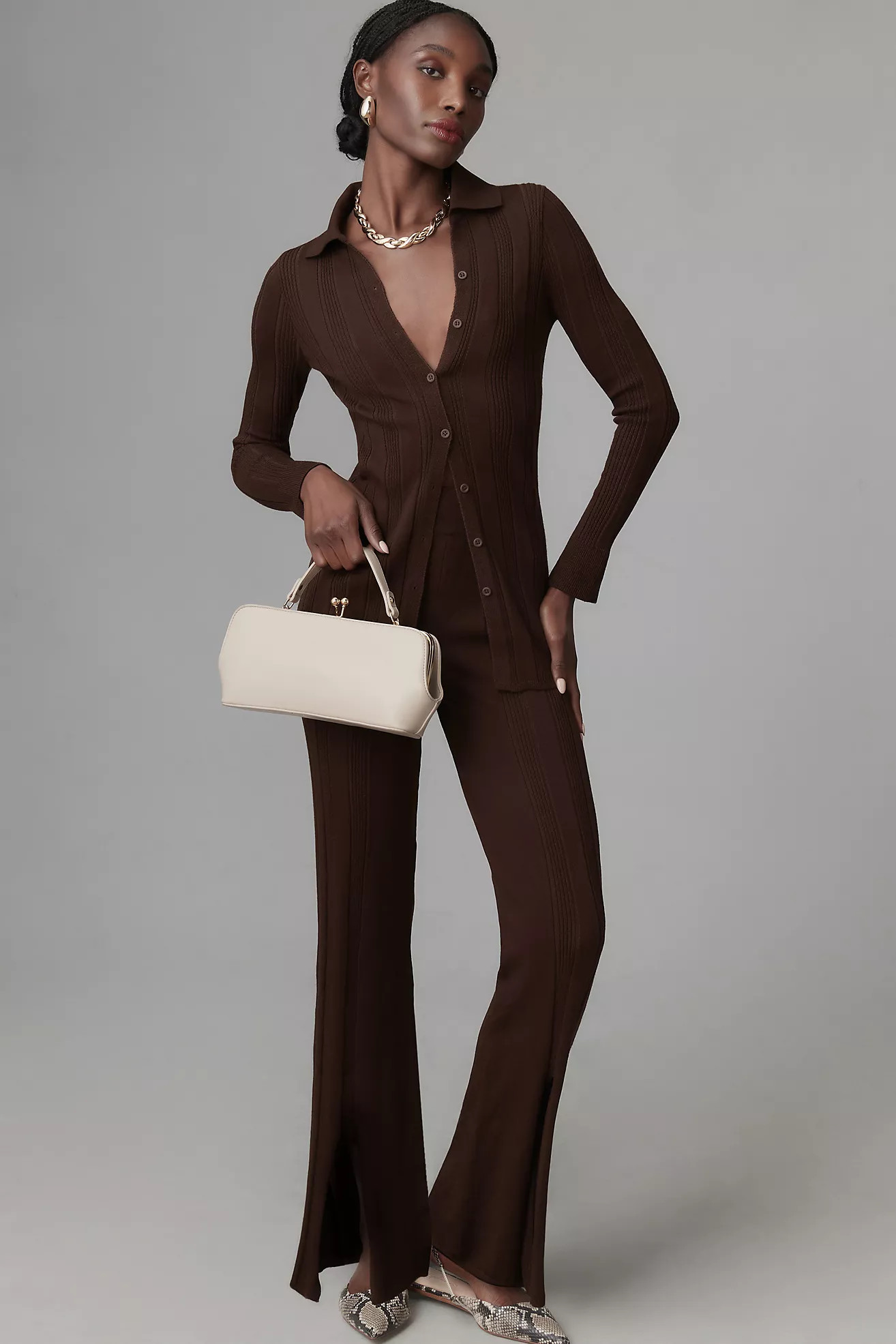 Daily Practice by Anthropologie Flare Sweater Pants | Anthropologie (US)