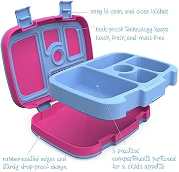 Bentgo Kids Prints Leak-Proof, 5-Compartment Bento-Style Kids Lunch Box - Ideal Portion Sizes for... | Amazon (US)
