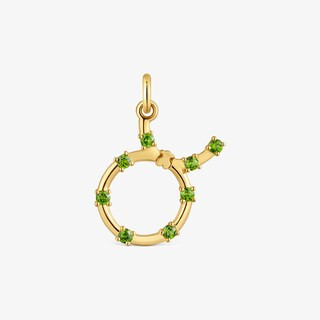 Taurus Pendant with 18kt gold vermeil and chrome diopside TOUS Zodiaco | TOUS USA