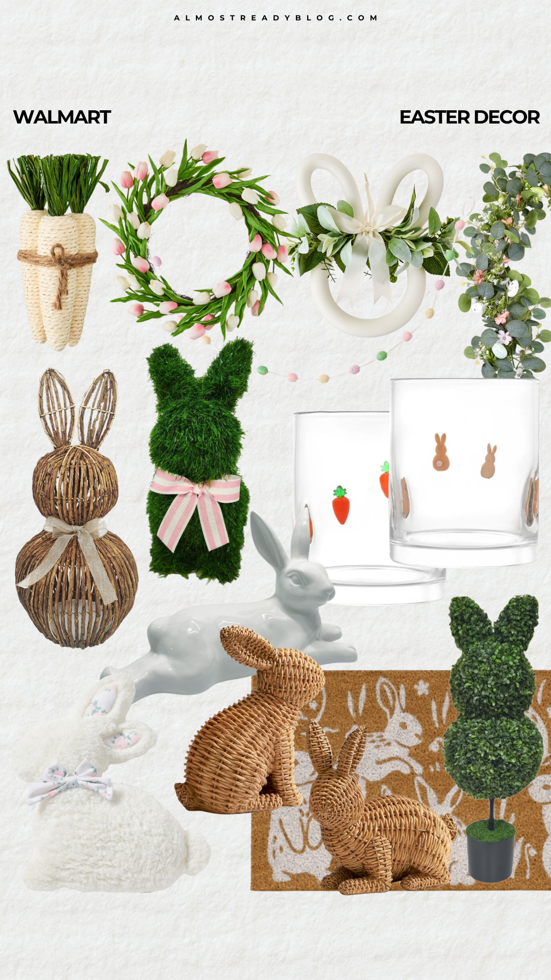 Walmart Easter decor, Easter decorations, Easter home decor, spring decor, spring home decor, amanda west, almost ready blog. 

 

#LTKHome