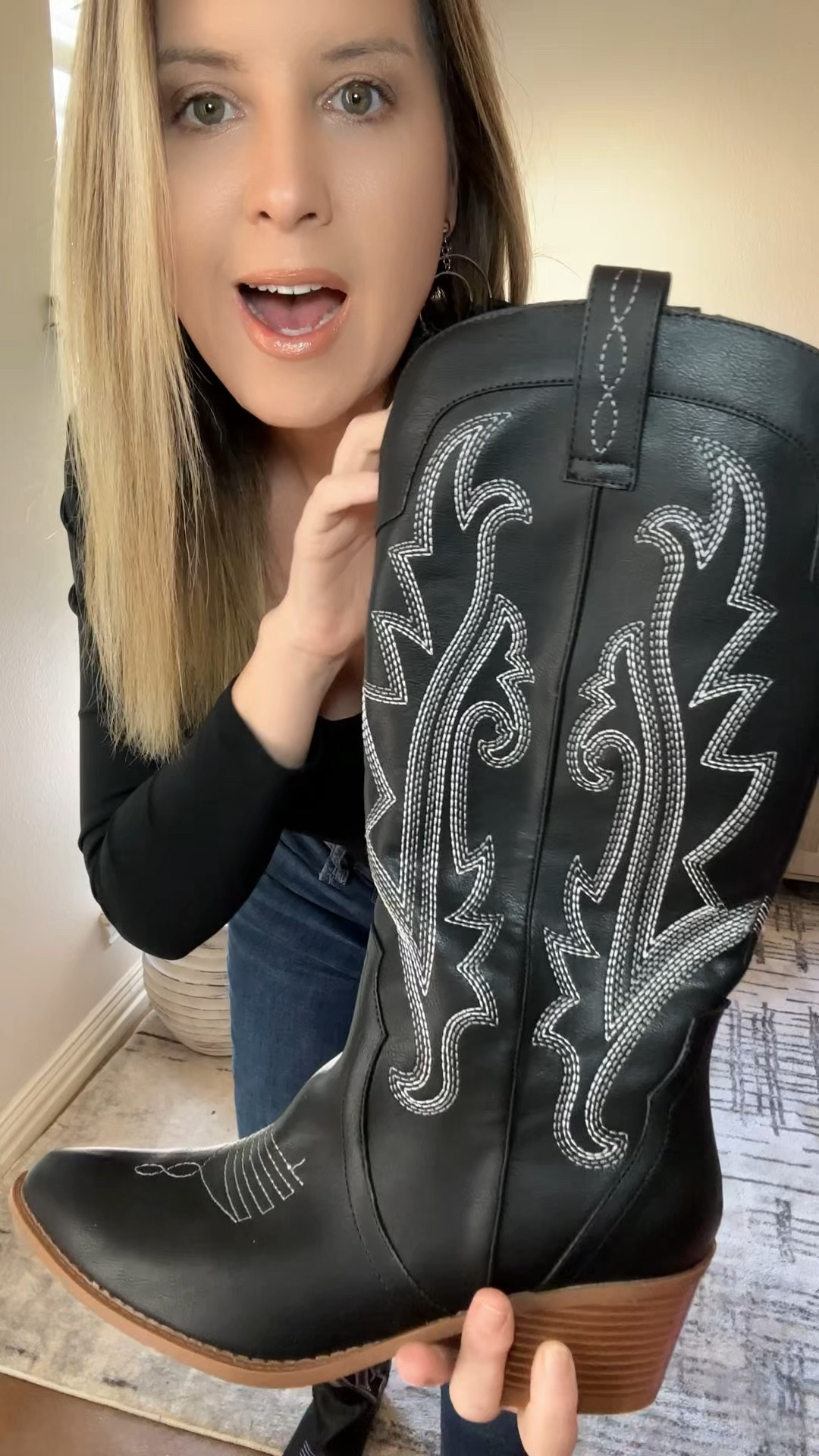 Oh my goodness!  These genuine leather boots are perfect!!!!  A few different color options, too. 🤠
#boots #cowboyboots #westernboots 


#LTKShoeCrush #LTKFindsUnder50 #LTKStyleTip