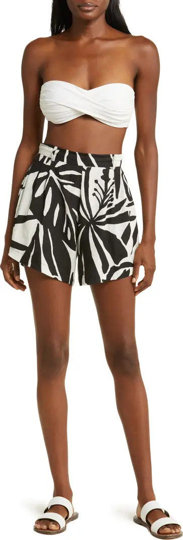 The Getaway Linen Cover-Up Shorts | Nordstrom