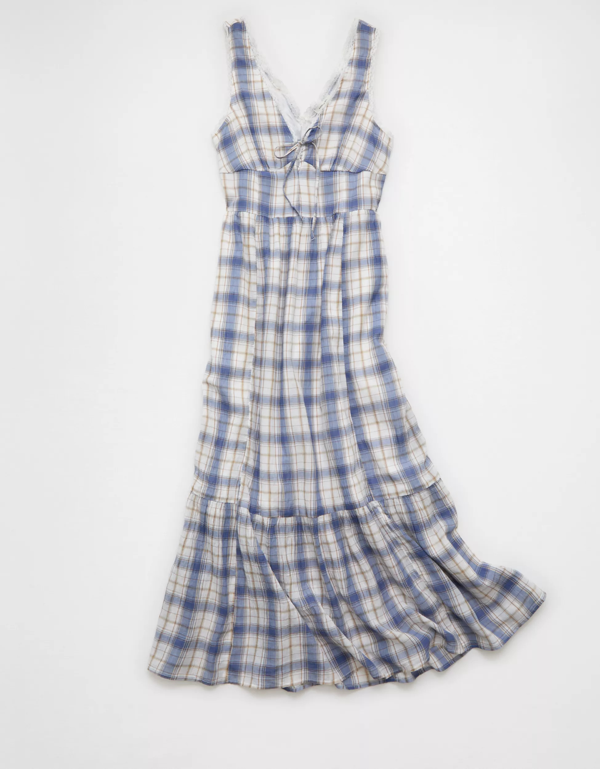 AE Tie-Front Midi Dress | American Eagle Outfitters (US & CA)