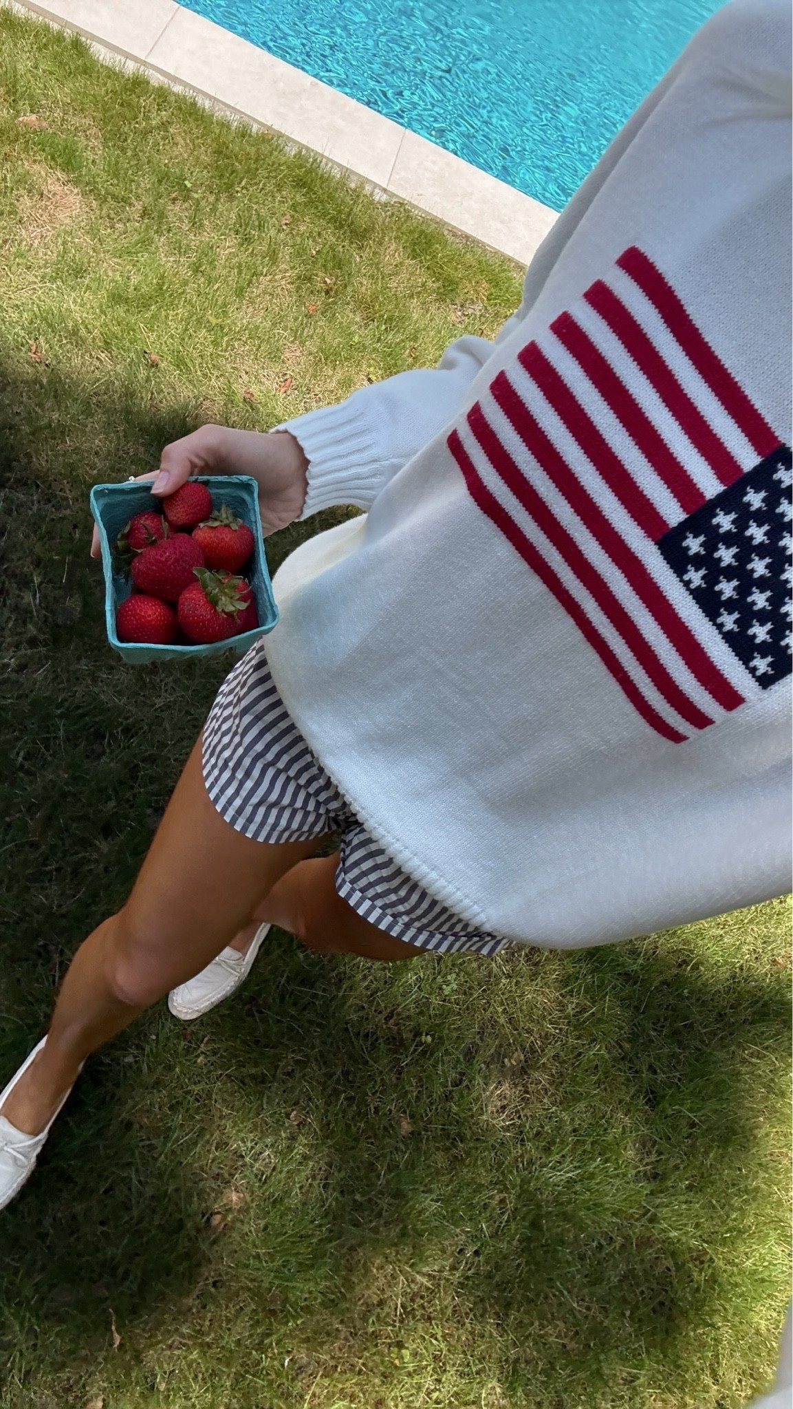 Exact shorts are Aritzia but color is sold out  Linking similar sweaters & shorts, code KATHLEEN20 for discount on sunnies! #kathleenpost

#LTKootd #LTKSeasonal