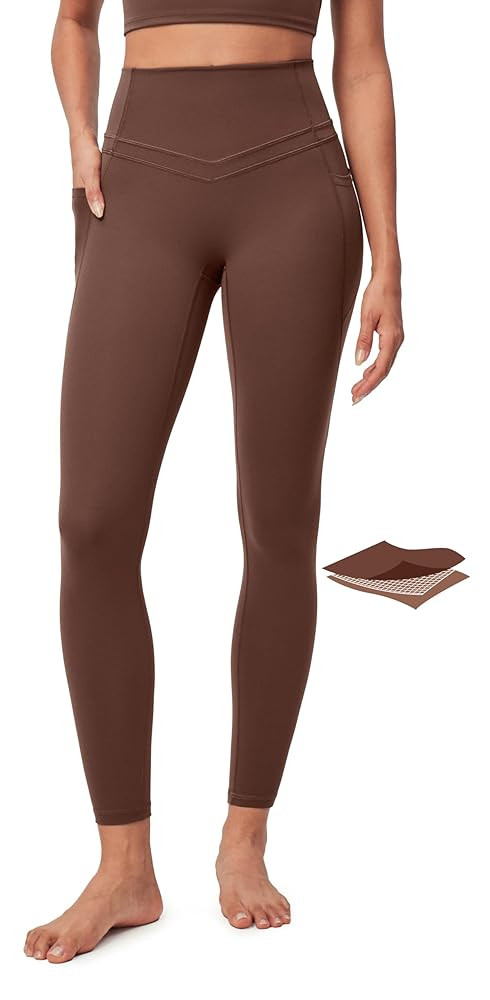 IUGA Compression Leggings with Pockets for Women Tummy Control Leggings No Front Seam Workout Hig... | Amazon (US)