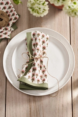 Asha Cotton Napkins, Set of 4 | Anthropologie (US)