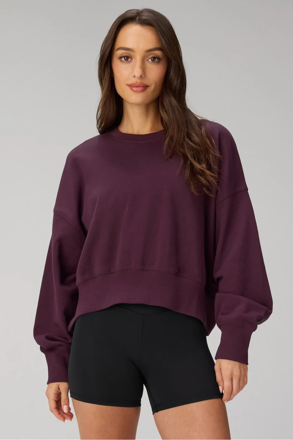 Year Round Terry Crew Neck Sweatshirt | Fabletics