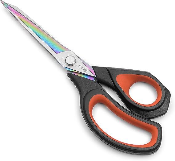 LIVINGO Premium Tailor Scissors Heavy Duty Multi-Purpose Titanium Coating Forged Stainless Steel ... | Amazon (US)