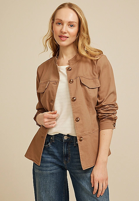 Military Twill Jacket | Maurices
