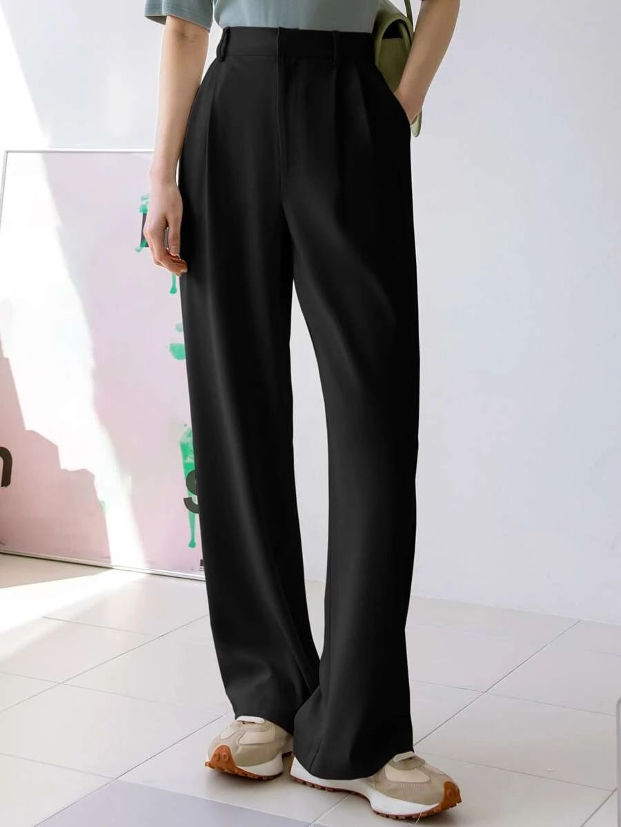 Dazy-Less Plicated Detail Wide Leg Pants
   
      SKU: sw2205052849043348
          (500+ Review... | SHEIN